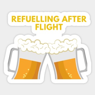 Refuelling After Flight Sticker